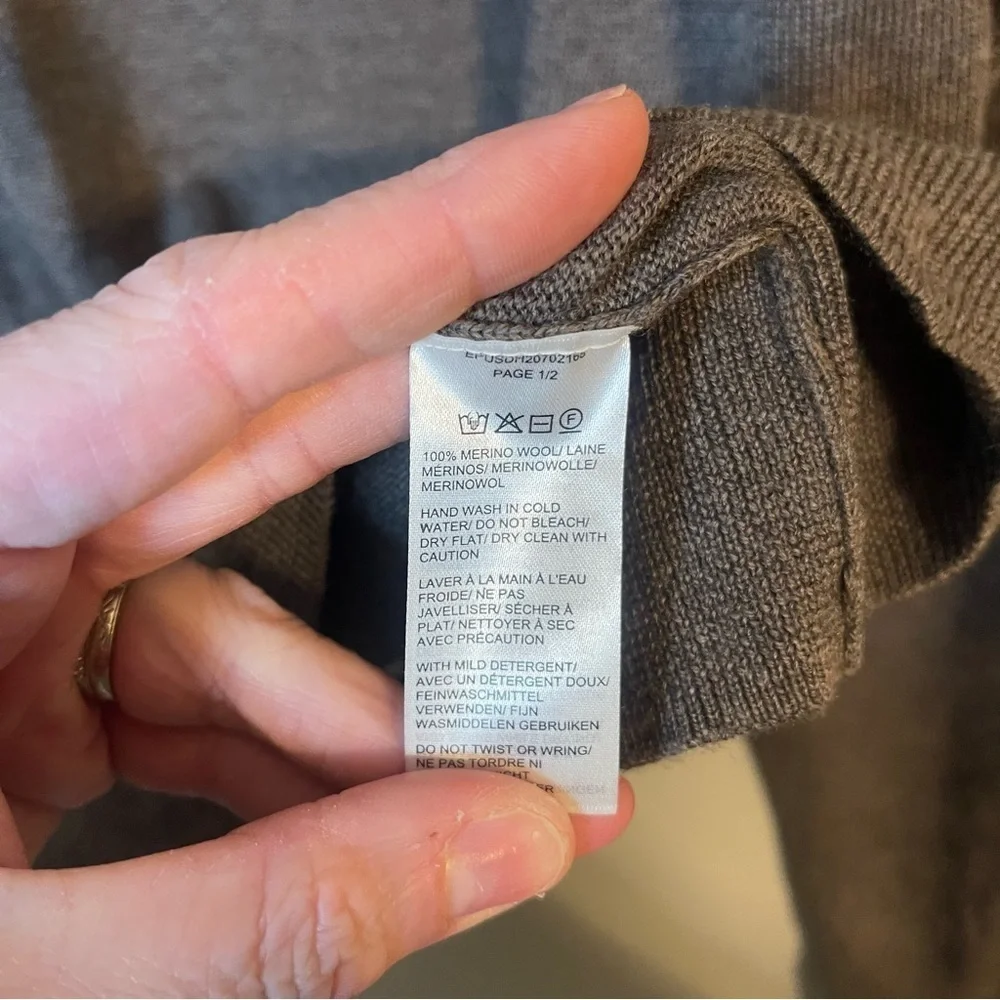 Saks Fifth Avenue Charcoal V-Neck Sweater
